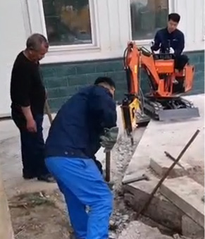 13B小型挖掘机管道改造