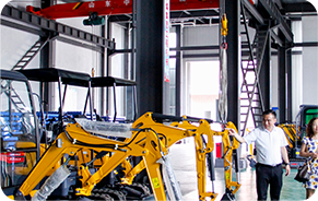 23小型挖掘机展厅