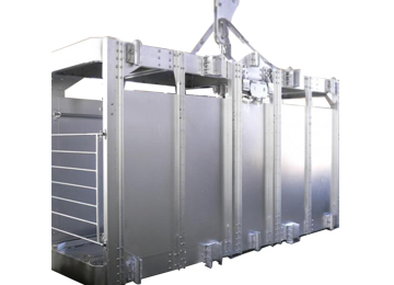 一层一车多绳罐笼