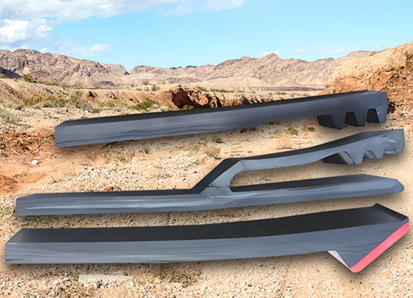 Y型长尾防溢裙板