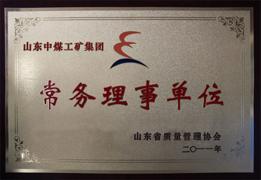 /中煤工矿集团被授予山东省企业联合会常务理事单位