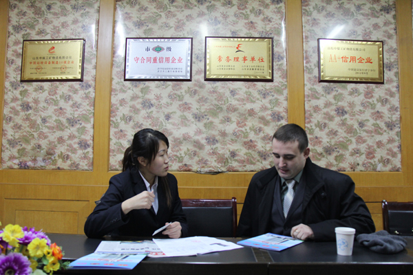 /俄罗斯某矿山企业客户代表莅临山东中煤考察采购/