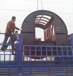 /09年1月8日我厂自主研发生产的FDZY-1/6翻车机提前竣工并顺利通过验收/