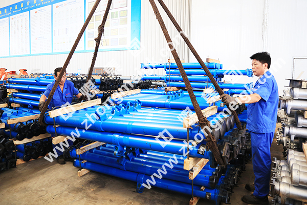 中煤集团600根悬浮式矿用单体液压支柱设备发往山西临汾