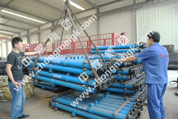 中煤集团矿用单体液压支柱设备一天发货两个城市